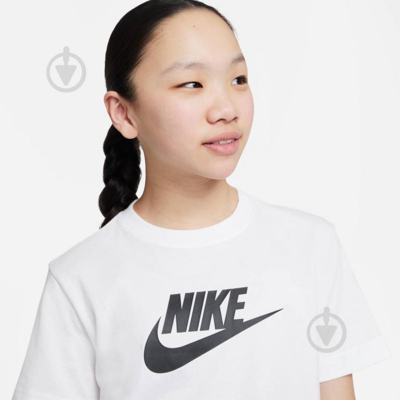 Футболка Nike G NSW TEE FUTURA SS BOY FD0928-100 р.XS белый - фото 3