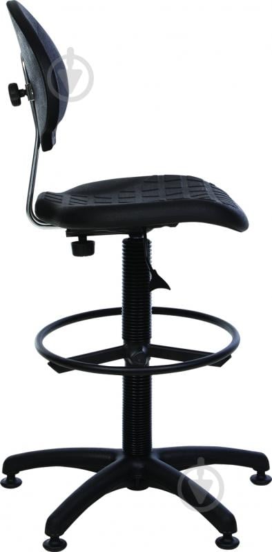 Крісло Nowy Styl LABORANT GTS RING BASE BLACK STOPKI чорний - фото 2