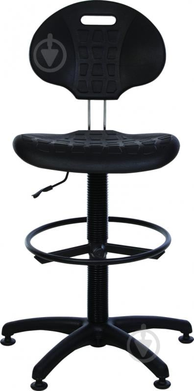 Крісло Nowy Styl LABORANT GTS RING BASE BLACK STOPKI чорний - фото 3