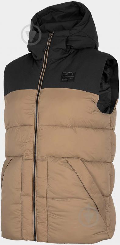 Жилет 4F JACKET KUMP002 H4Z22-KUMP002-74S р.M чорно-жовтий - фото 2