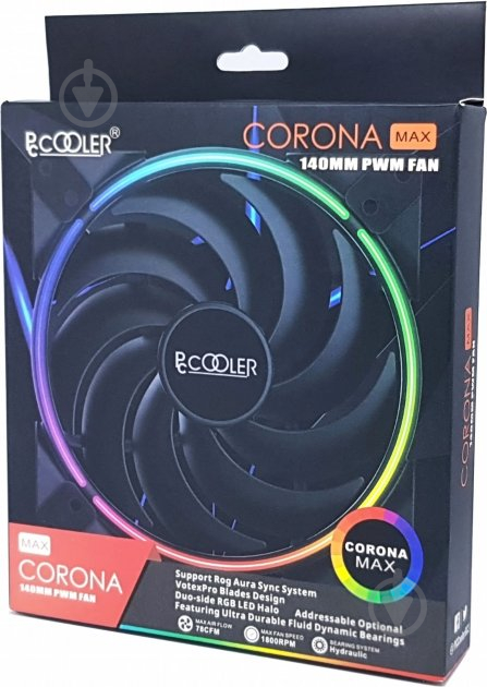 Корпусный кулер PcСooler CORONA MAX 140 RGB - фото 16