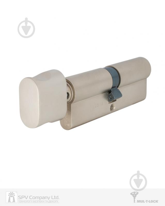 Циліндр Mul-T-Lock INTEGRATOR 40x35 ключ-вороток 75 мм нікель сатин - фото 2