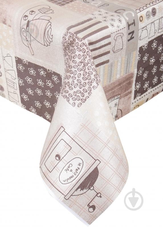 Скатерть Кофе 137x180 см разноцветный Dariana - фото 1 Скатерть Кофе 137x180 см разноцветный Dariana - фото 1