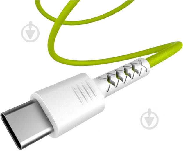 Дата-кабель Pixus USB 2.0 AM – Type–C 1 м white/lime (4897058531169) - фото 2