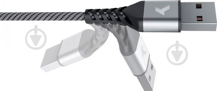 Дата-кабель Pixus USB 2.0 AM – Type–C 1 м серый (4897058531152) - фото 3