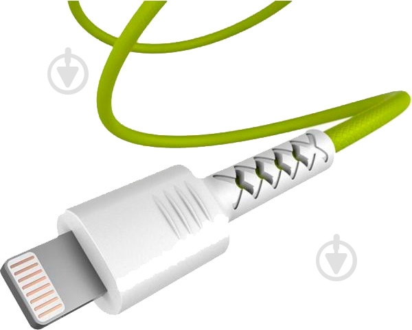 Дата-кабель Pixus USB 2.0 AM – Lightning 1 м white/lime (4897058531183) - фото 3 Дата-кабель Pixus USB 2.0 AM – Lightning 1 м white/lime (4897058531183) - фото 3