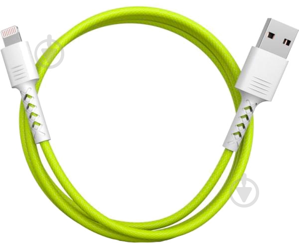 Дата-кабель Pixus USB 2.0 AM – Lightning 1 м white/lime (4897058531183) - фото 4 Дата-кабель Pixus USB 2.0 AM – Lightning 1 м white/lime (4897058531183) - фото 4