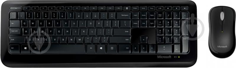 Комплект клавиатура + мышь Microsoft Wireless Desktop 800 black (2LF-00012) - фото 1