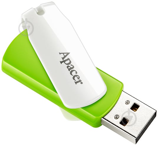 Флеш-пам'ять USB Apacer AH335 64 ГБ USB 2.0 green/white (AP64GAH335G-1) - фото 2