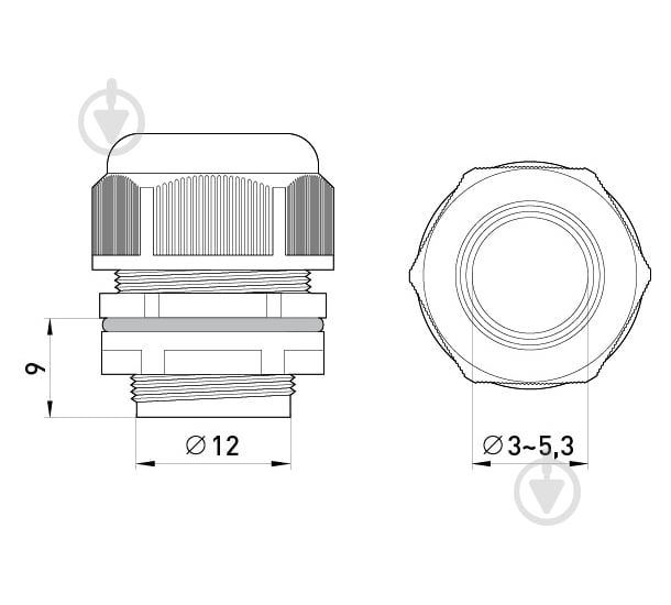 Кабельный ввод E.NEXT e.mg.stand.12 черный - фото 4