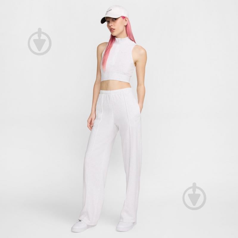 Штани Nike W NSW NK CHLL FT MR OH SWTPNT HF6457-051 р. M білий - фото 5