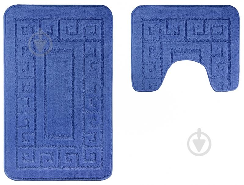 Набір килимків Perfex Classic 2 шт. 50x80 см / 40x50 см синій - фото 1 Набір килимків Perfex Classic 2 шт. 50x80 см / 40x50 см синій - фото 1
