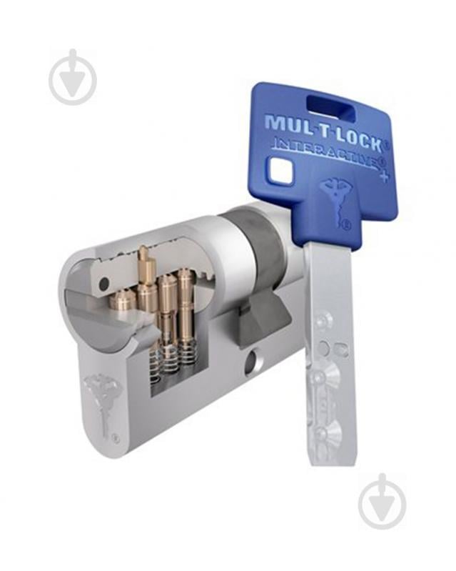 Циліндр Mul-T-Lock MTL600/INTERACTIVE+ 31x31 ключ-вороток 62 мм нікель сатин - фото 3