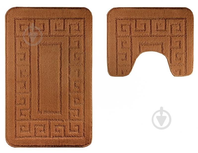 Набор ковриков Perfex Classic 2 шт. 60x100 см, 50x60 см коричневый - фото 1 Набор ковриков Perfex Classic 2 шт. 60x100 см, 50x60 см коричневый - фото 1
