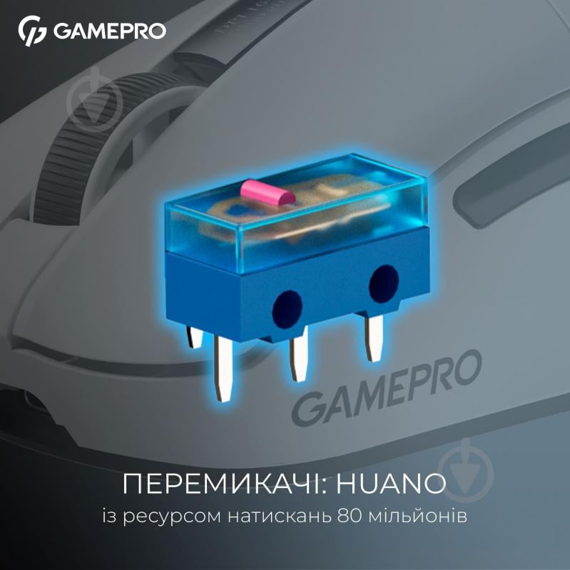 Мишка бездротова GamePro Asgard Thor white (GM023W) - фото 16 Мишка бездротова GamePro Asgard Thor white (GM023W) - фото 16
