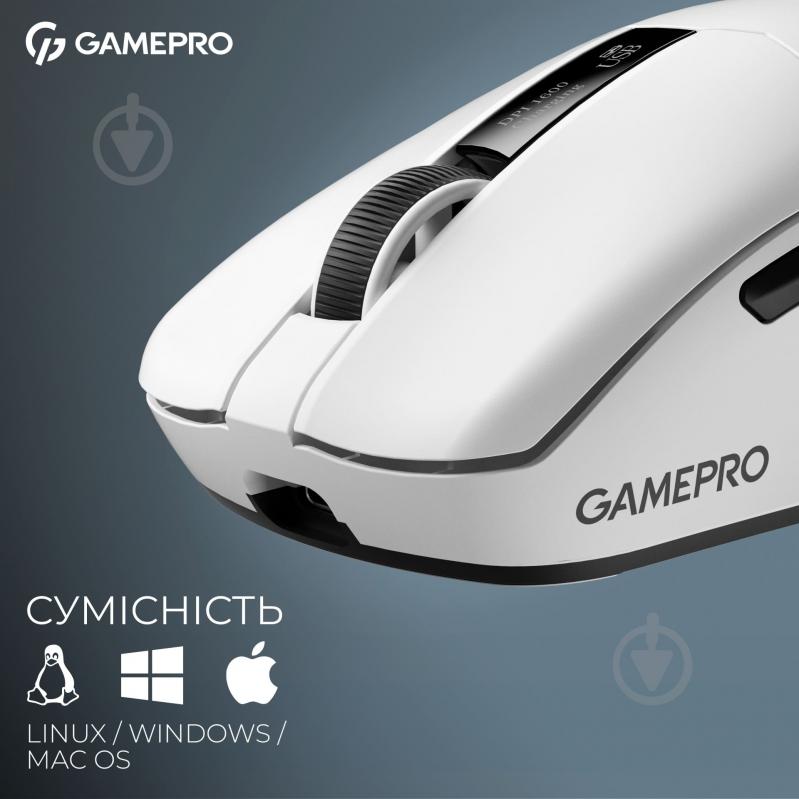 Мишка бездротова GamePro Asgard Thor white (GM023W) - фото 11 Мишка бездротова GamePro Asgard Thor white (GM023W) - фото 11