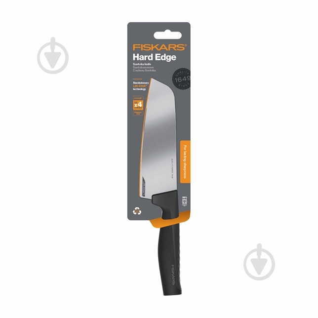 Нож сантоку Fiskars Hard Edge 16 см (1051761) - фото 3