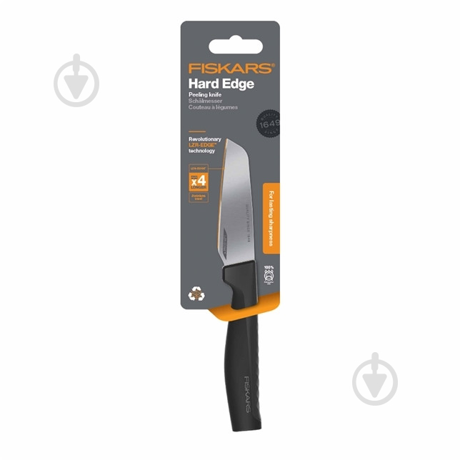 Нож для нарезки овощей Fiskars Hard Edge 9 см (1051777) - фото 4