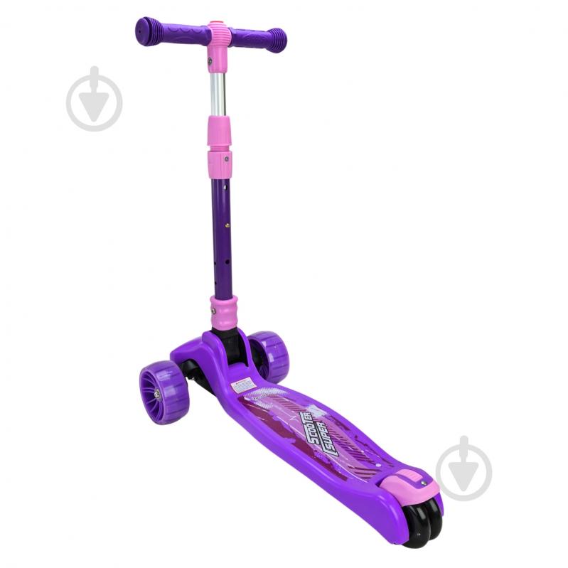 Самокат Shantou фиолетовый SC814 - фото 4