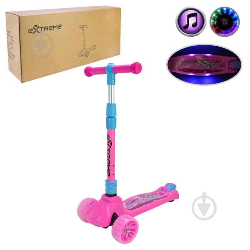 Самокат Extreme Motion розовый SC814 - фото 1