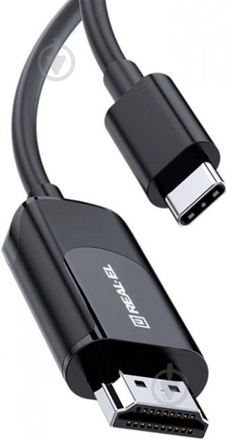 Кабель мультимедийный Real-el USB Type–C – HDMI 1,8 м black (EL123500044) - фото 4