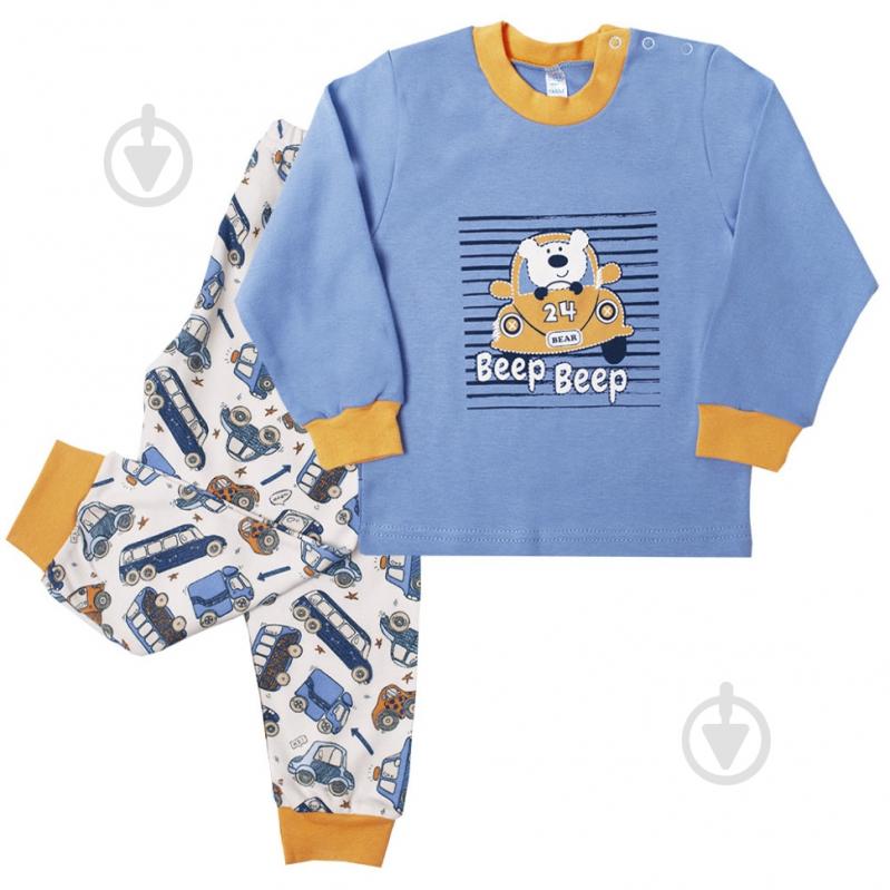 Піжама дитяча для хлопчика GABBI р.80 блакитний - фото 1