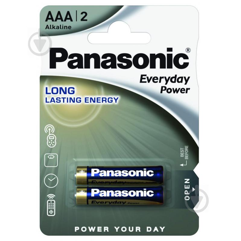 Батарейка Panasonic Everyday Power AAA (R03, 286) 2 шт. (LR03REE/2BR) - фото 1