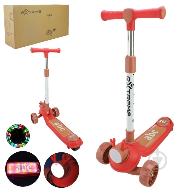 Самокат Extreme Motion красный SC818 - фото 1