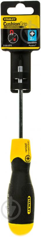 Викрутка Stanley CUSHION GRIP PZ2×100 мм 0-64-974 - фото 2