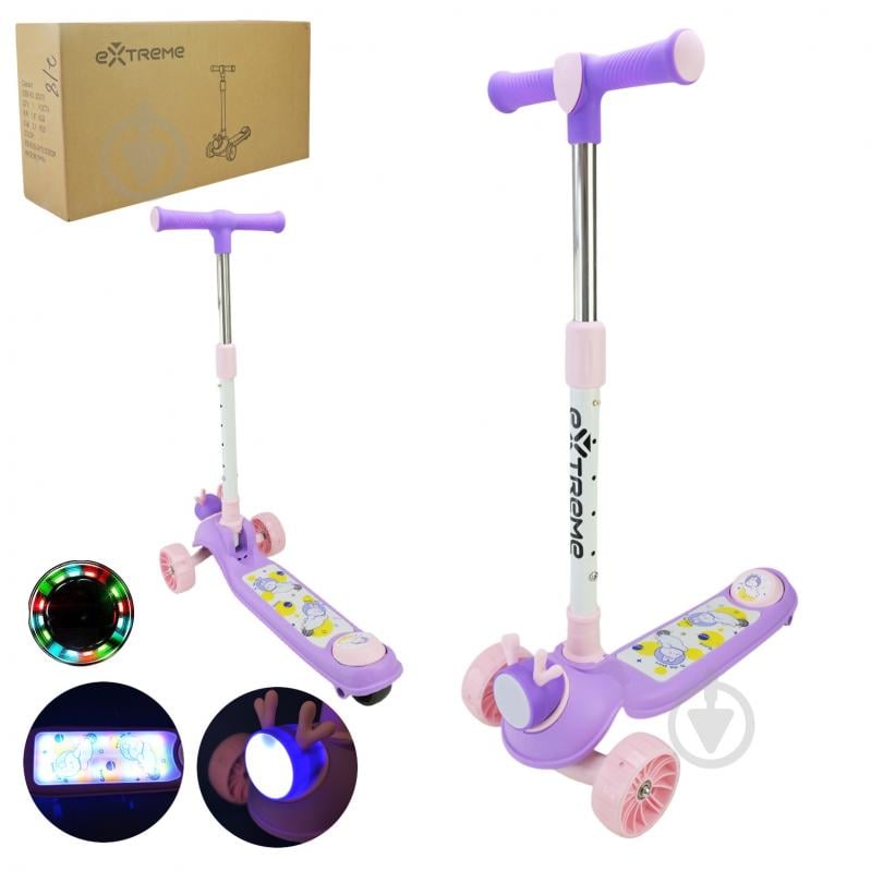 Самокат Extreme Motion фиолетовый SC818 - фото 1