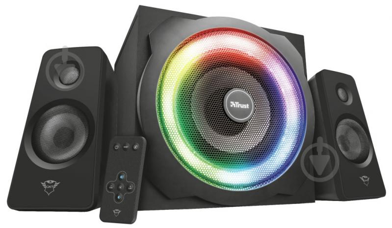 Колонки Trust GXT 629 Tytan RGB Illuminated Speaker Set 2.1 black - фото 1