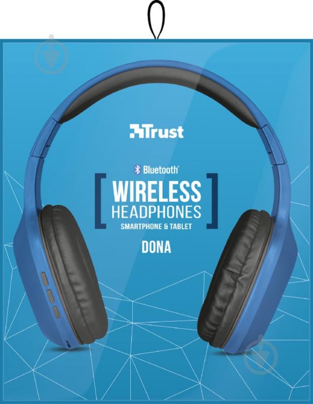 Гарнитура Trust Dona Wireless Bluetooth blue (22890) - фото 10