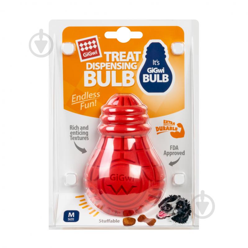 Игрушка для собак GiGwi Лампочка резиновая M Bulb Rubber - фото 2