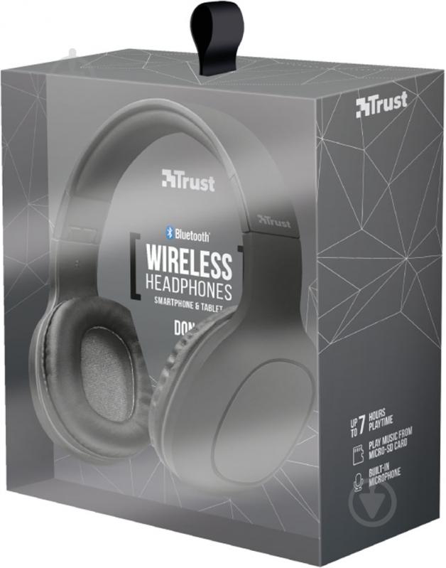Гарнитура Trust Dona Wireless Bluetooth black (22888) - фото 8