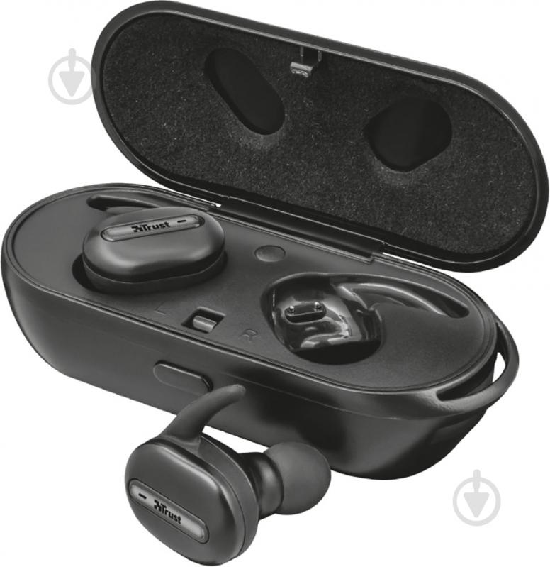 Гарнитура Trust Duet2 Bluetooth Wire-free black (22864) - фото 1
