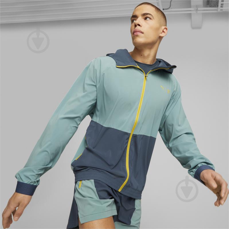 Вітрівка чоловіча Puma M FIRST MILE WOVEN JACKET 52323116 р.XL бірюзова - фото 3