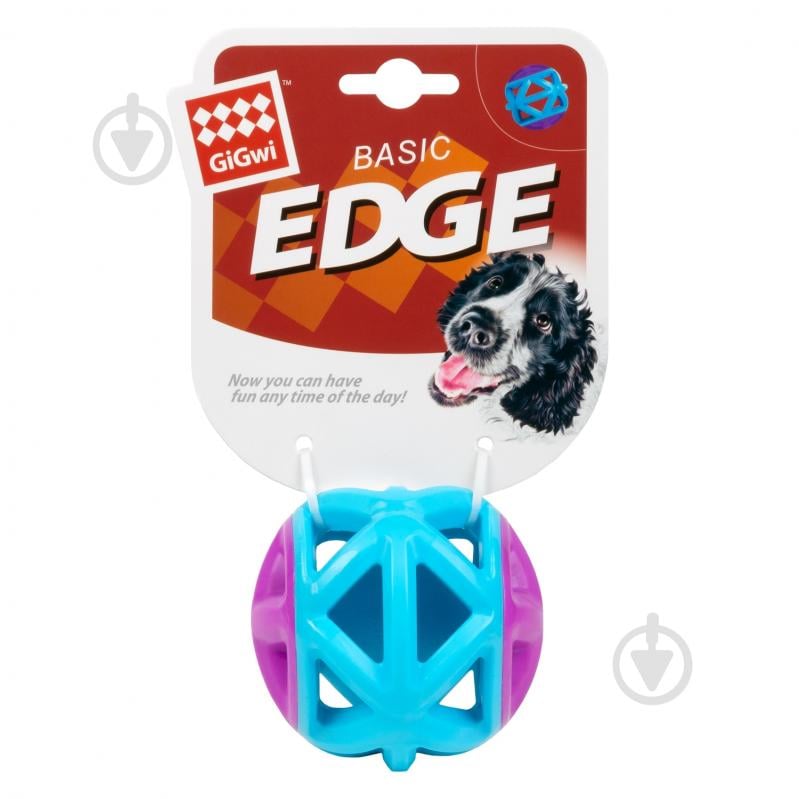 Игрушка для собак GiGwi Мяч Basic 9 см голубой - фото 2 Игрушка для собак GiGwi Мяч Basic 9 см голубой - фото 2