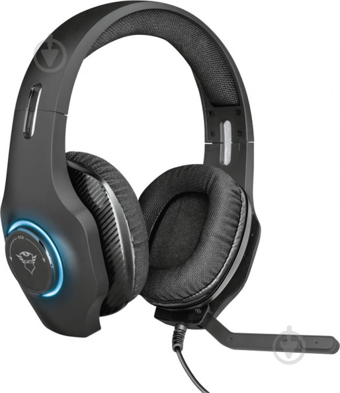 Гарнитура Trust GXT 455 Torus RGB gaming headset black (23138) - фото 2