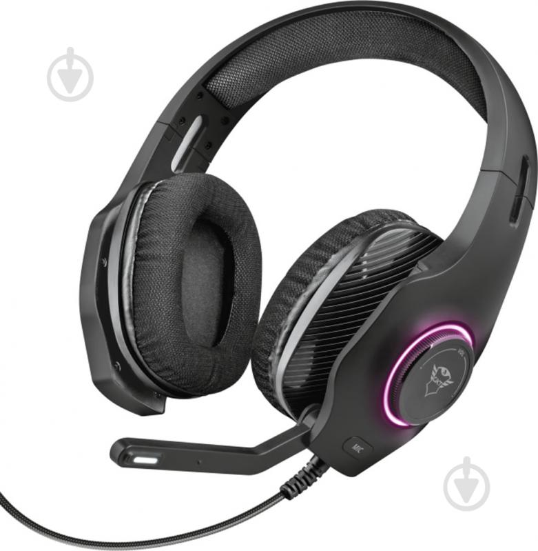 Гарнитура Trust GXT 455 Torus RGB gaming headset black (23138) - фото 4