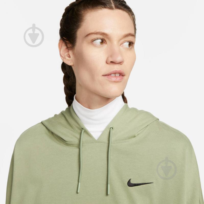 Джемпер Nike W NSW JRSY OS PO HOODIE DM6417-386 р.2XL зеленый - фото 3