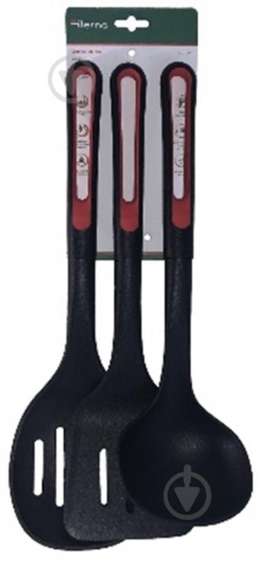 Набір кухонного приладдя Iterna Лопатка, ополоник, шумівка (NU102) - фото 1 Набір кухонного приладдя Iterna Лопатка, ополоник, шумівка (NU102) - фото 1