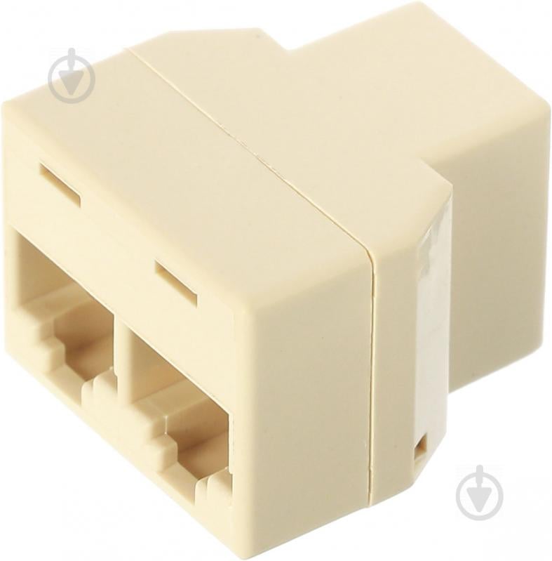 Переходник компьютерный EMT 1 гн. – 2 гн. RJ-45 8p8c (6-0218А) - фото 2