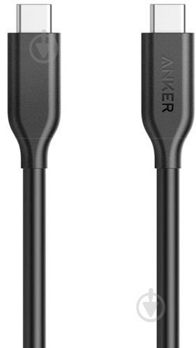 Кабель Anker USB Type-C – USB Type-C 0.9 м чорний (A8183011) Powerline - фото 1