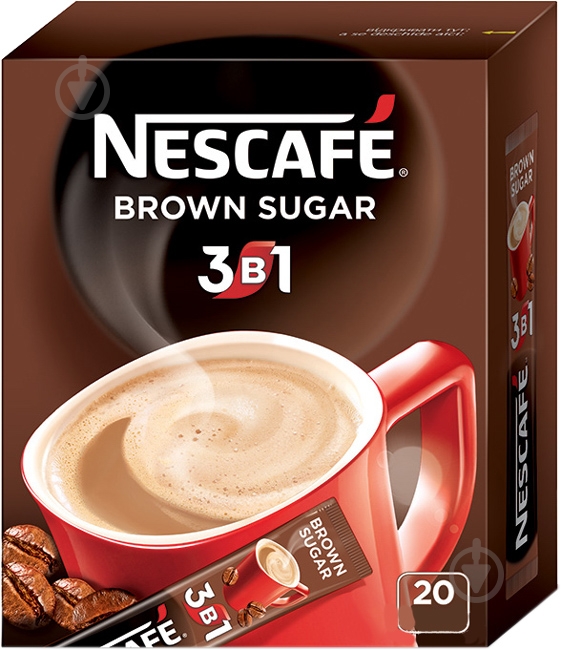 ᐉ Кофейный напиток Nescafe 3 в 1 Brown Sugar 16 г 4823000917224 ...