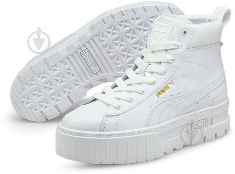 Кроссовки женские зимние Puma MAYZE MID WN'S 38117001 р.38,5 белые - фото 3