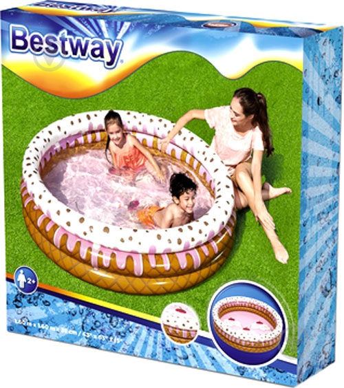 Бассейн надувной Bestway Sundae funday 160x38 см - фото 7