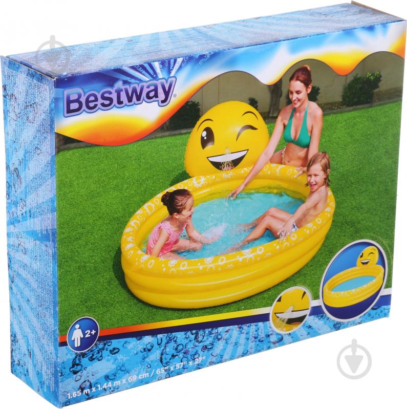 Бассейн надувной Bestway Emoji 165х144х69 см - фото 8