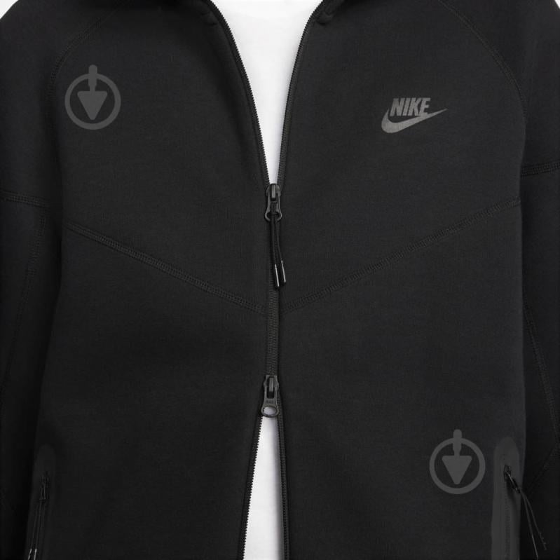 Джемпер Nike M NK TCH FLC FZ WR HOODIE FB7921-010 р.2XL черный - фото 9