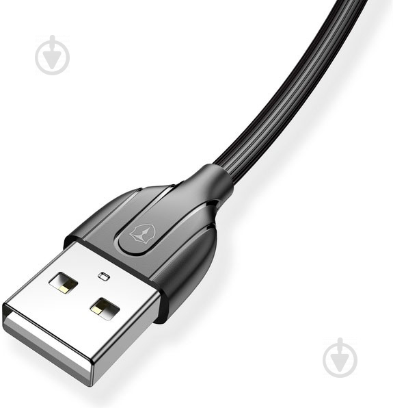 Кабель T-PHOX USB Type-A 1.2 м чорний (T-M807 Black) Mini - фото 2