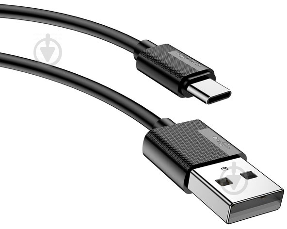 Кабель T-PHOX USB Type-C 1.2 м чорний (T-C801 black) Nets - фото 1